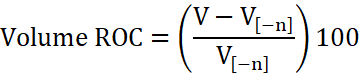 Volume Rate Of Change formuła