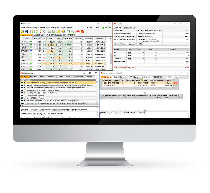 zrzut ekranu aplikacji bossaNOL3