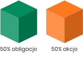 diagram 50 na 50 procent
